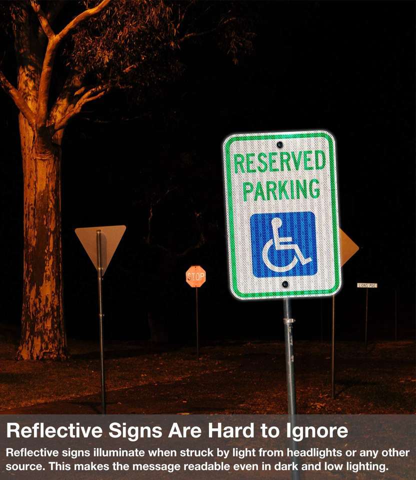 ‘NOTICE!! If You Are Found Here Tonight’ – 8x12 Aluminum Metal Parking Sign