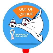 Office Privacy Signage world cup 2022 mascot gift
