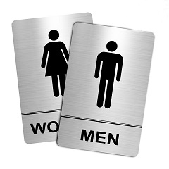 MEN WOMEN Restroom Sign