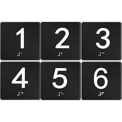 Exam Room Classroom Braille Sign